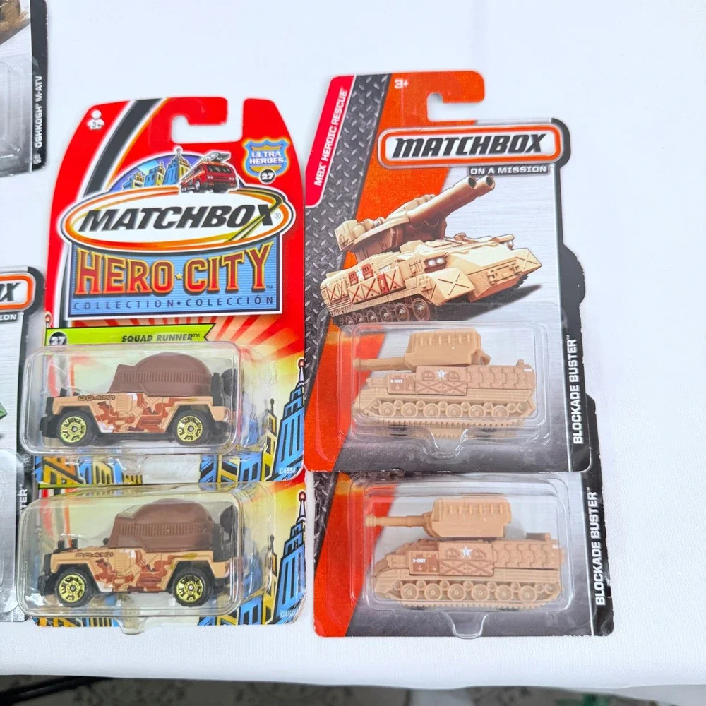 Matchbox Military Vehicle Lot Heroes Series Hero City Tanks Hitch N Haul